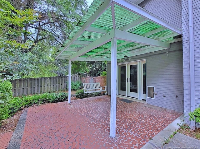 view of patio / terrace with french doors