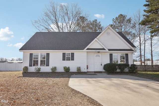 view of ranch-style house