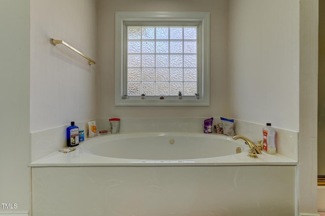 bathroom featuring a bathtub