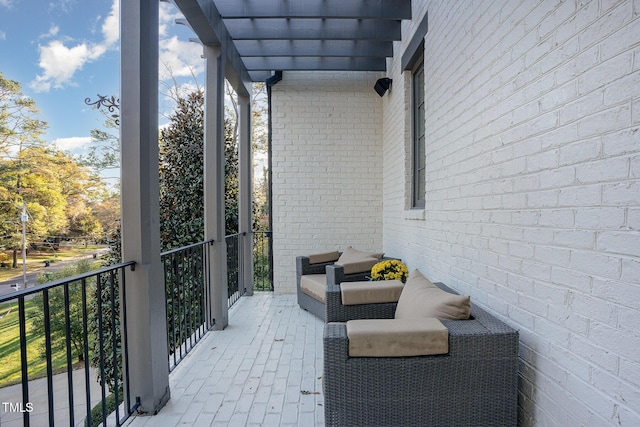 view of balcony