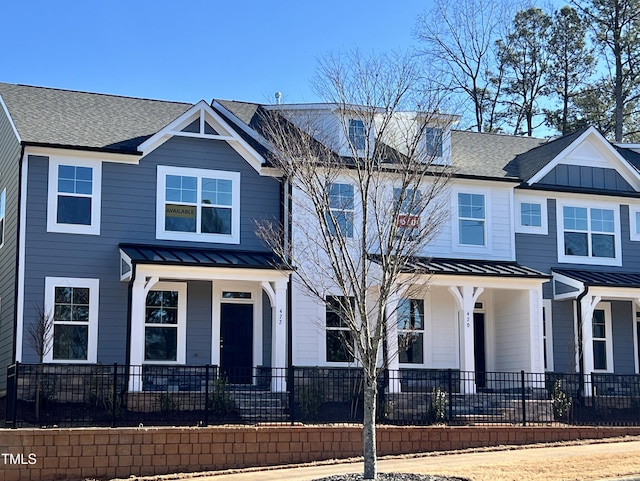 view of front of home with covered porch