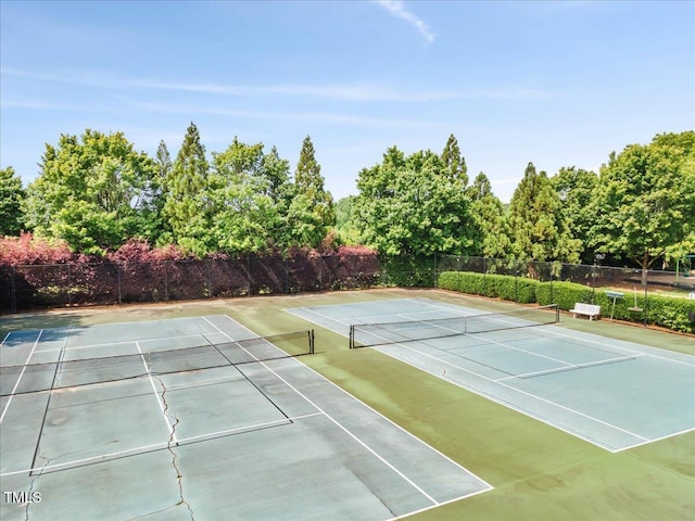 view of sport court