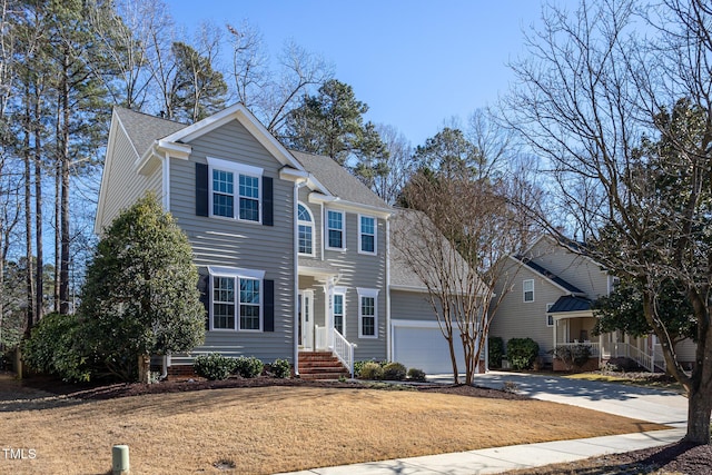 view of front of property with a front yard