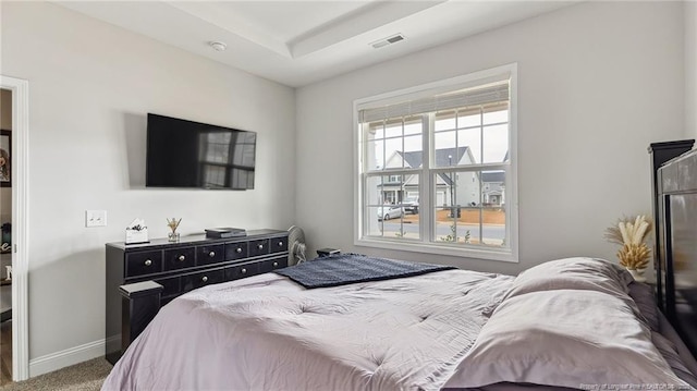 bedroom featuring carpet