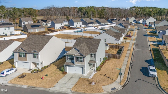 birds eye view of property featuring a residential view