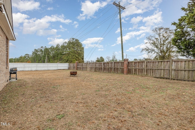 view of yard