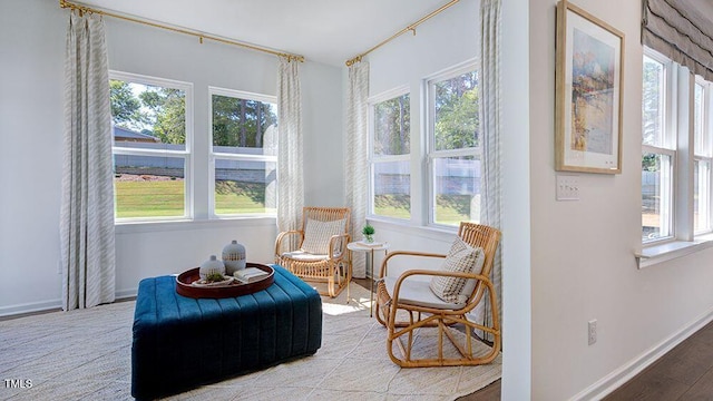 sunroom featuring a wealth of natural light