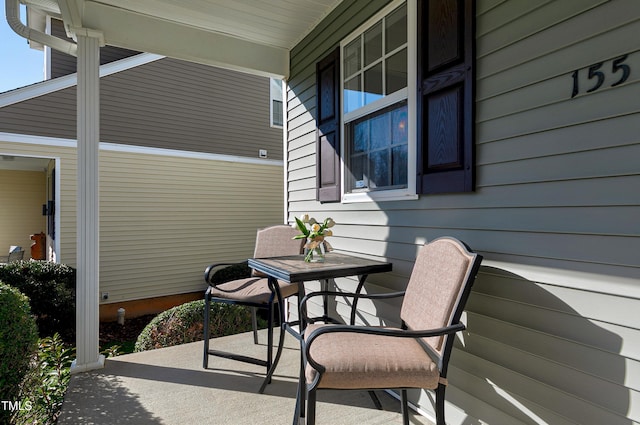 view of patio with covered porch