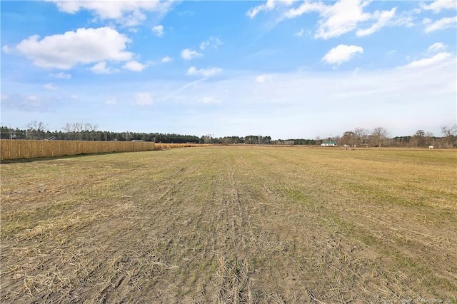 view of landscape with a rural view