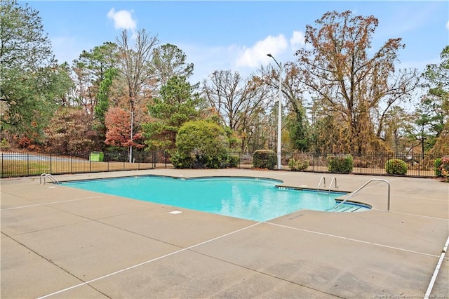 view of pool with a patio