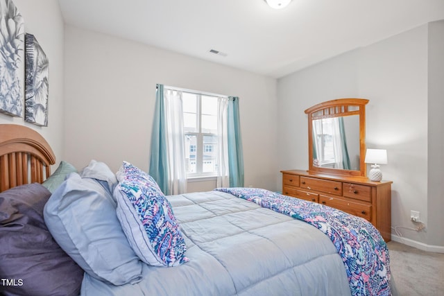 bedroom with carpet floors