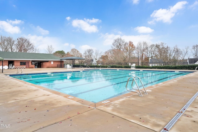 view of pool with a patio