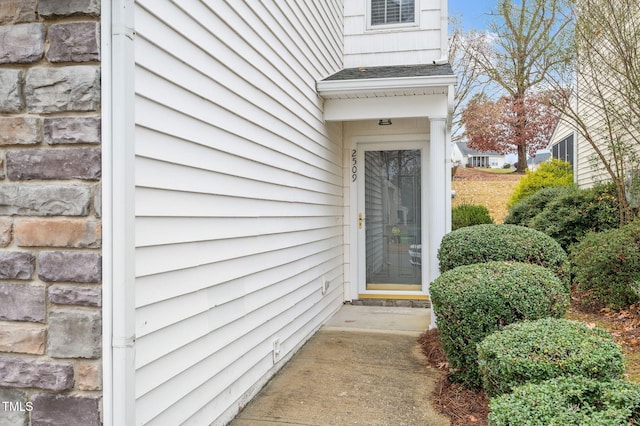 view of entrance to property