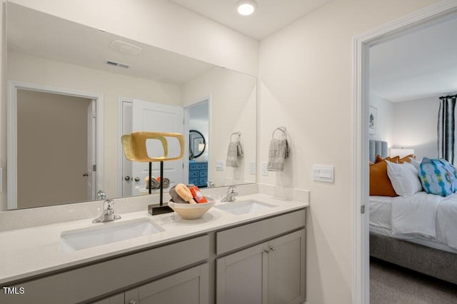 bathroom with vanity