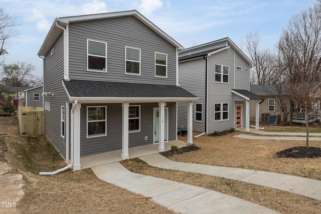 front of property featuring a porch