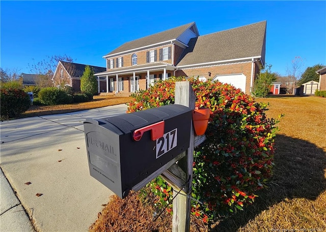 view of front of home featuring a porch