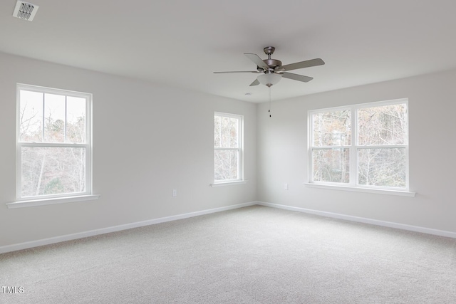 empty room with carpet floors and a healthy amount of sunlight