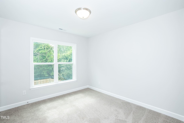 unfurnished room featuring carpet flooring and a healthy amount of sunlight