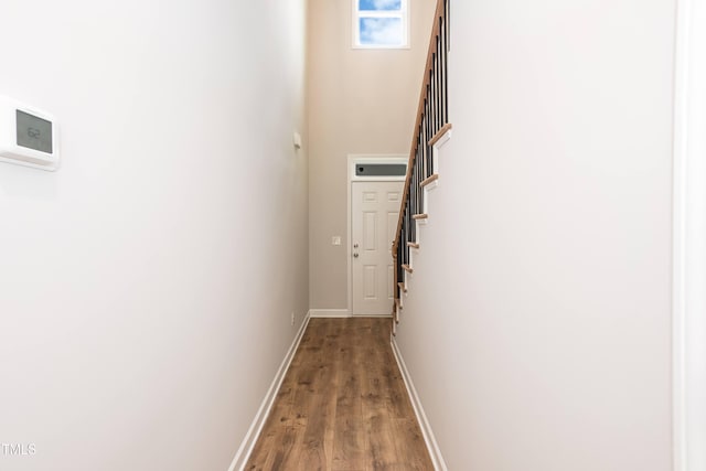 hall featuring light hardwood / wood-style flooring