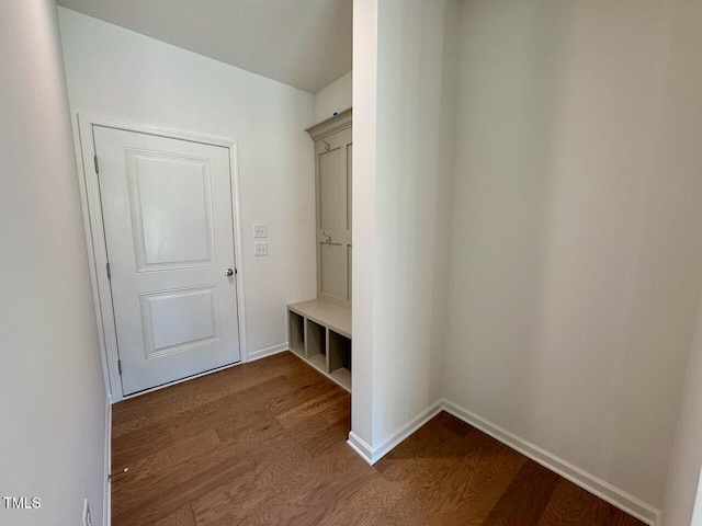 45 Covey Rise Way, Lillington, NC 27546 - mudroom with dark wood-type flooring and baseboards