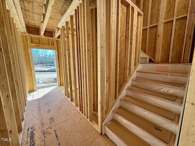 view of stairway