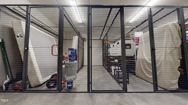 view of storage area