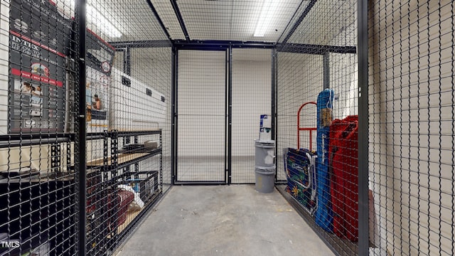 view of storage area