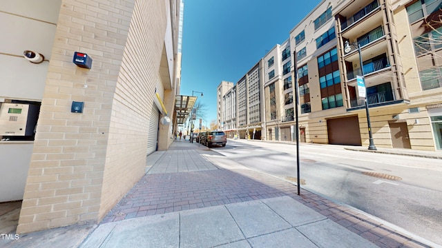 view of street with sidewalks