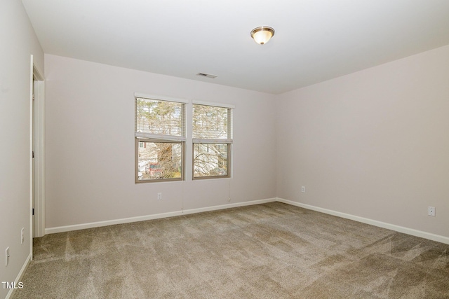 view of carpeted empty room