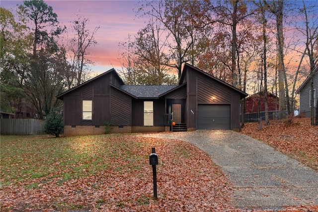 ranch-style house with a garage