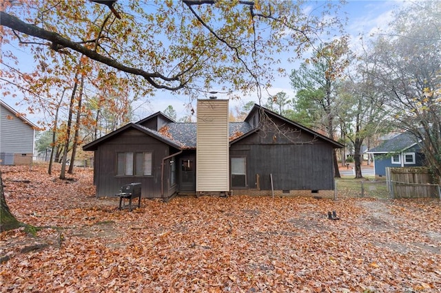 view of rear view of property