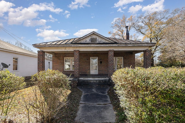 bungalow-style house with a porch