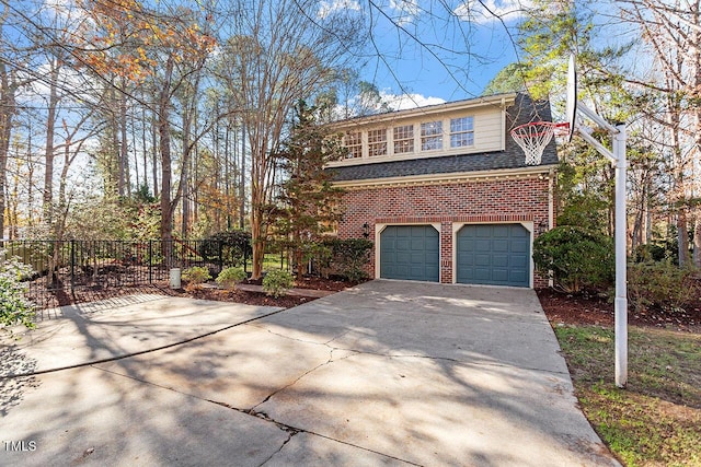 front facade featuring a garage