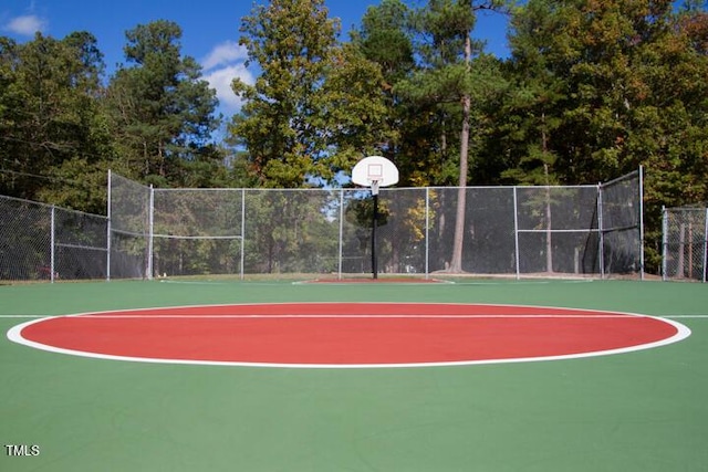 view of basketball court