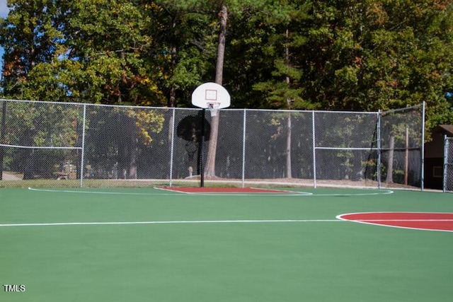 view of sport court