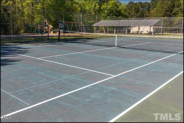 view of tennis court