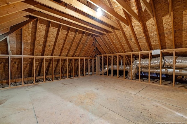 view of attic