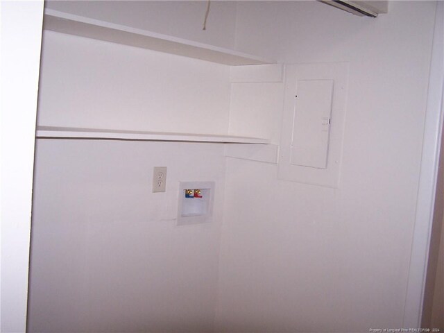 583 Winding Creek Rd Unit H, Fayetteville, NC 28305 - laundry area with washer hookup and electric panel