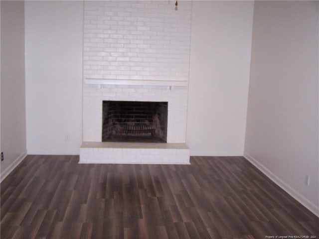 583 Winding Creek Rd Unit H, Fayetteville, NC 28305 - interior details featuring hardwood / wood-style flooring and a brick fireplace