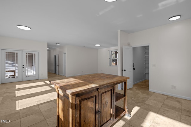 kitchen with french doors