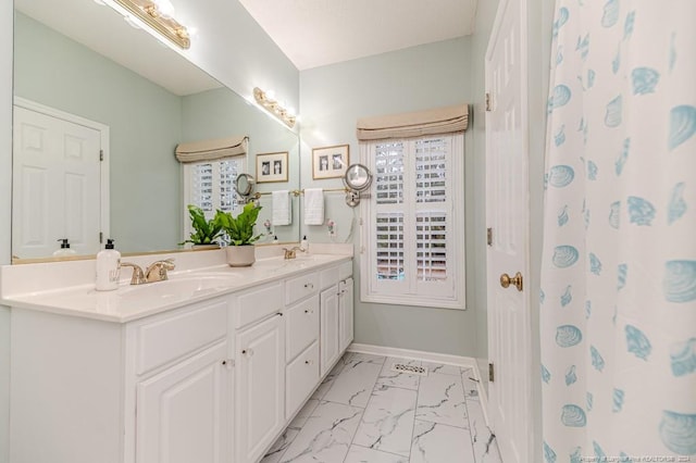 bathroom featuring vanity