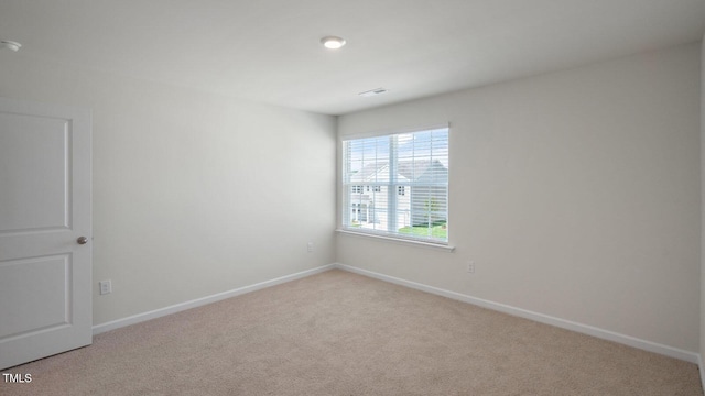 view of carpeted empty room