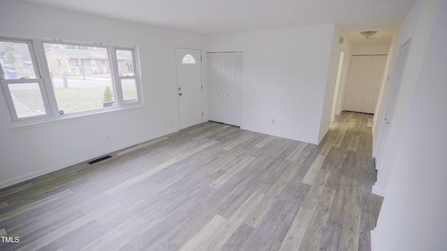 interior space featuring light hardwood / wood-style flooring