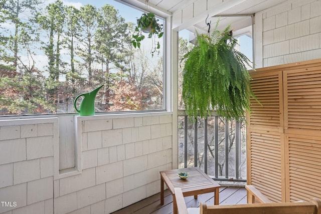 sunroom featuring a wealth of natural light