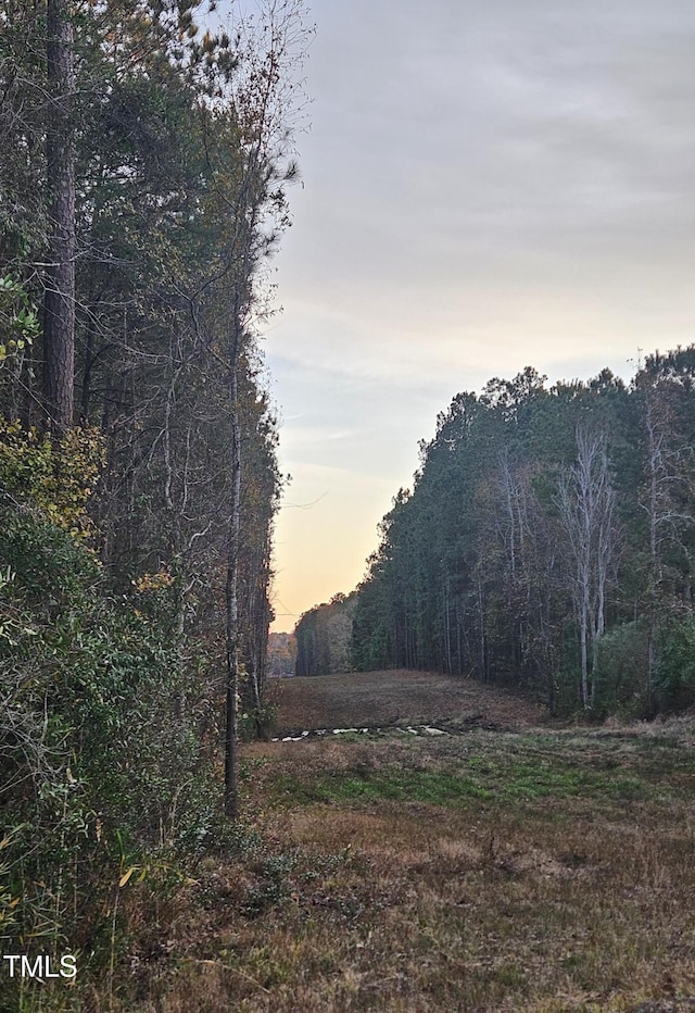 view of nature at dusk