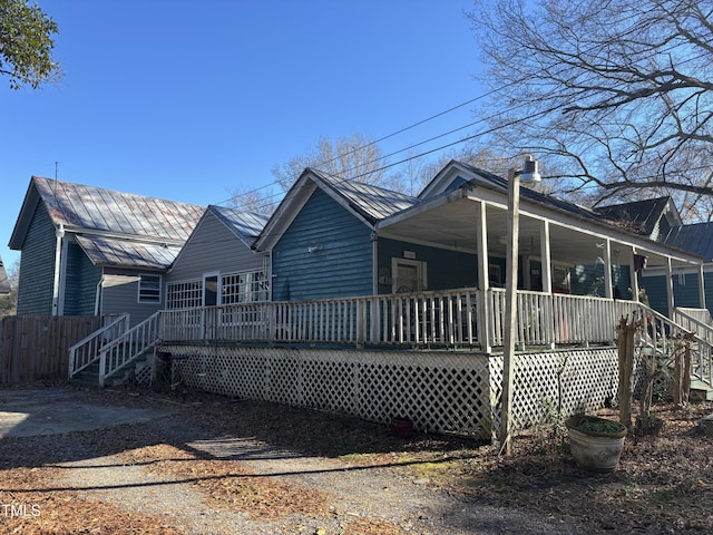 view of rear view of house