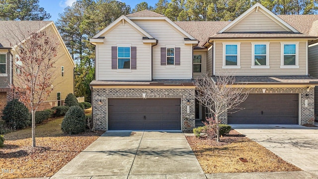 craftsman house with a garage