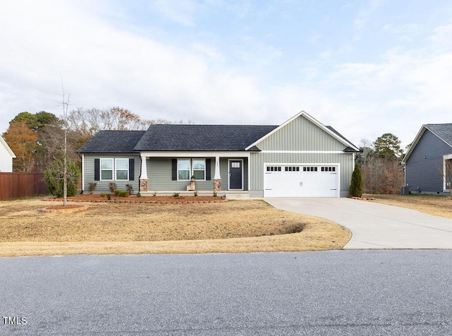 ranch-style house with a garage