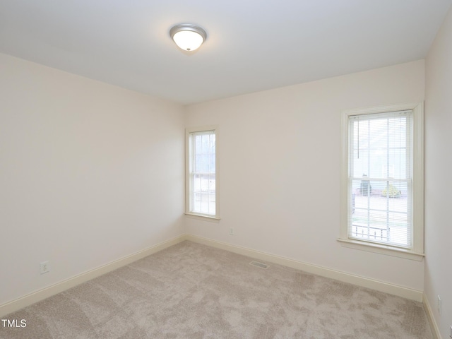 view of carpeted empty room