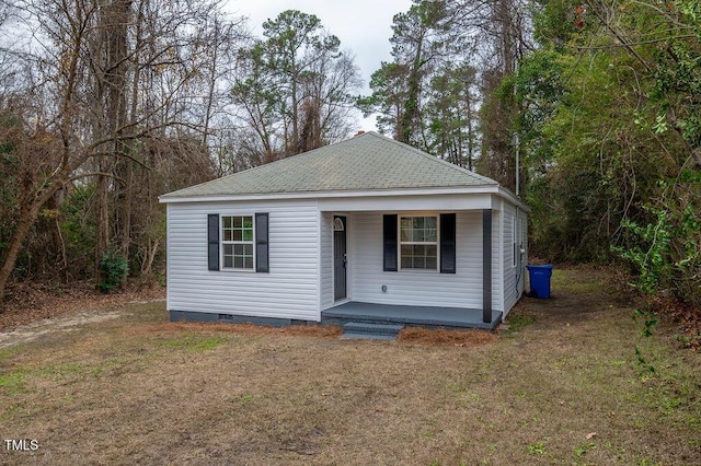 view of front of home featuring covered porch